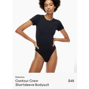 Babaton Aritzia Contour Crew Shortsleeve Bodysuit  (Size S)